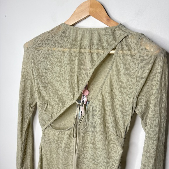 NWT House of CB Giovanna Musk Lace Long Sleeve Maxi Dress Cut Out‎ Small Sexy - Picture 9 of 14